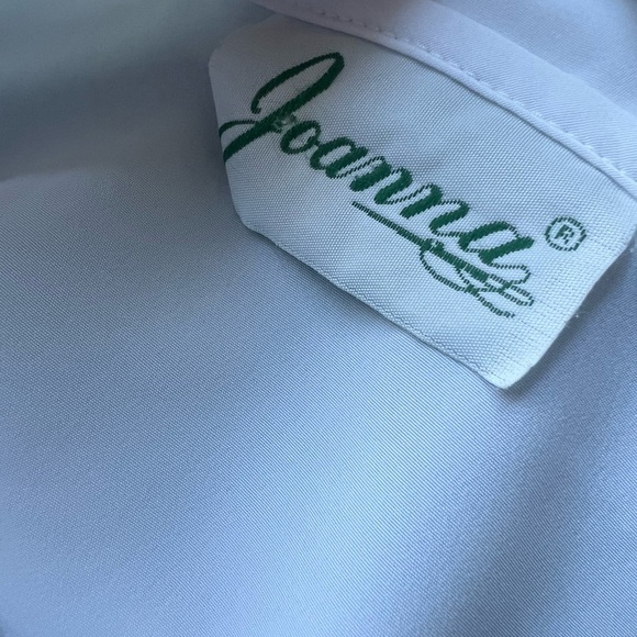 Embroidered White Blouse  vintage size L - Picture 6 of 7